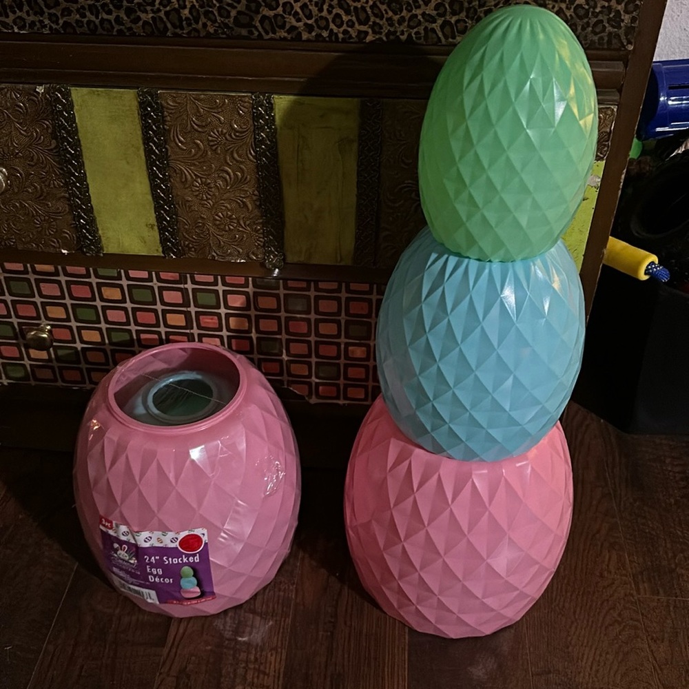 Colorful Stacked Egg Decor for tiff10mickey